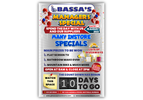 Bassa's Hardware website design portfolio project